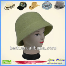 LSA51 Ningbo Lingshang Angora e lã para o chapéu do fedora do partido da forma das mulheres